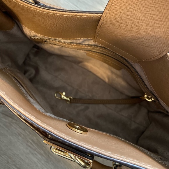 Michael Kors Hamilton East West Leather Satchel - Picture 6 of 8